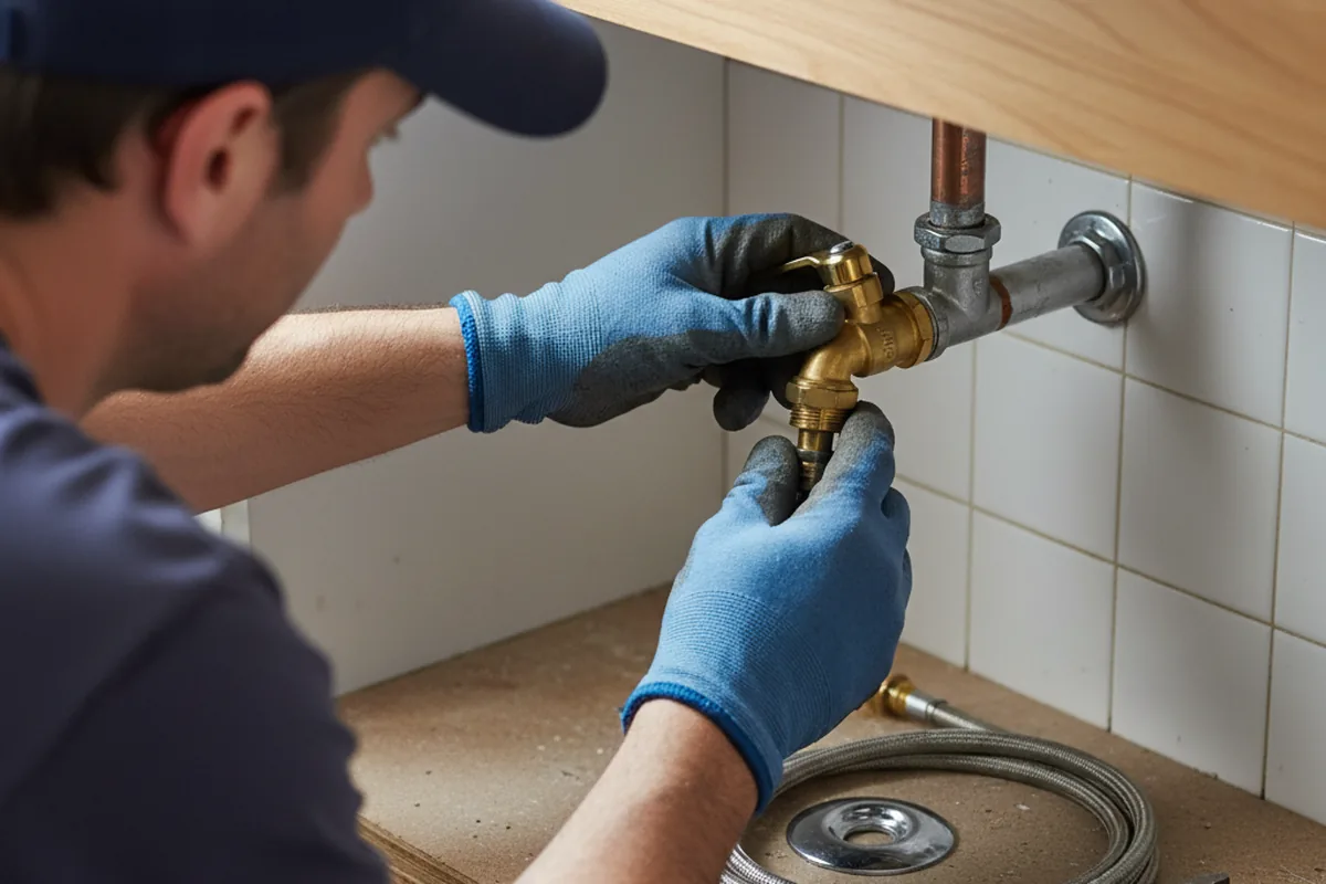 Shutoff valve and fitting work during Faucet and Fixture Repair in Tempe